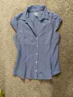 Business-Bluse kurzarm Bluse H&M tailliert blau 36 Nadel-Streifen Nordrhein-Westfalen - Overath Vorschau