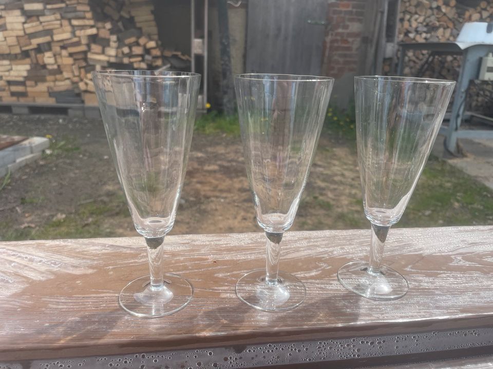 Sektgläser Glas Gläser 3 Stück in Schulzendorf bei Eichwalde