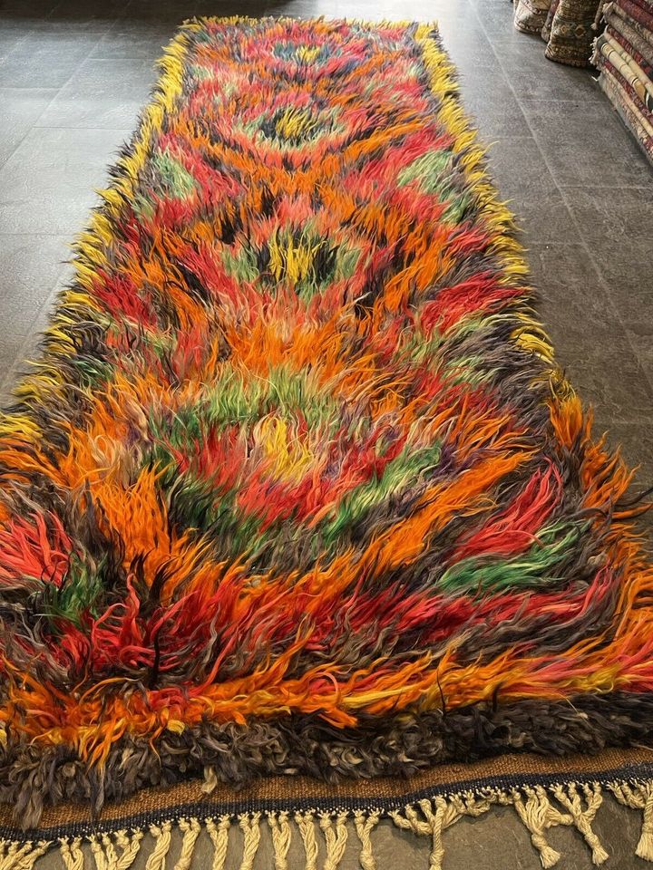 Marokko 290x100 Beni Orein Marocco dicke Wolle Bunt rug caret old in Berlin
