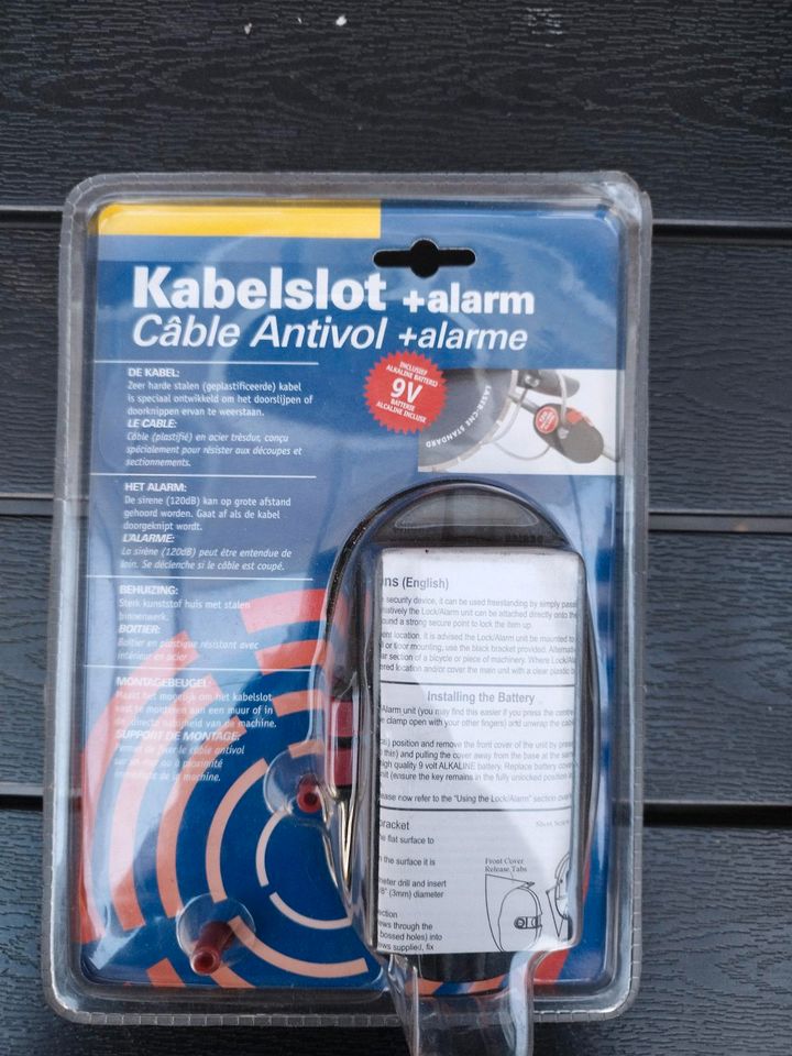 Kabel-Schloss mit Alarm in Nordhorn