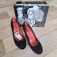 Damenschuh Claudia Ghizzani Größe 39 schwarz rot Velours Sachsen - Zwickau Vorschau