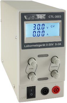Regelbares Labornetzgerät beleuchtete LCD Anzeige, 0-30V, 0-3A in Staig