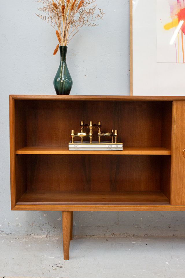 Vintage Kommode Sideboard Teak Nussbaum Lowboard 60er Midcentury in Köln