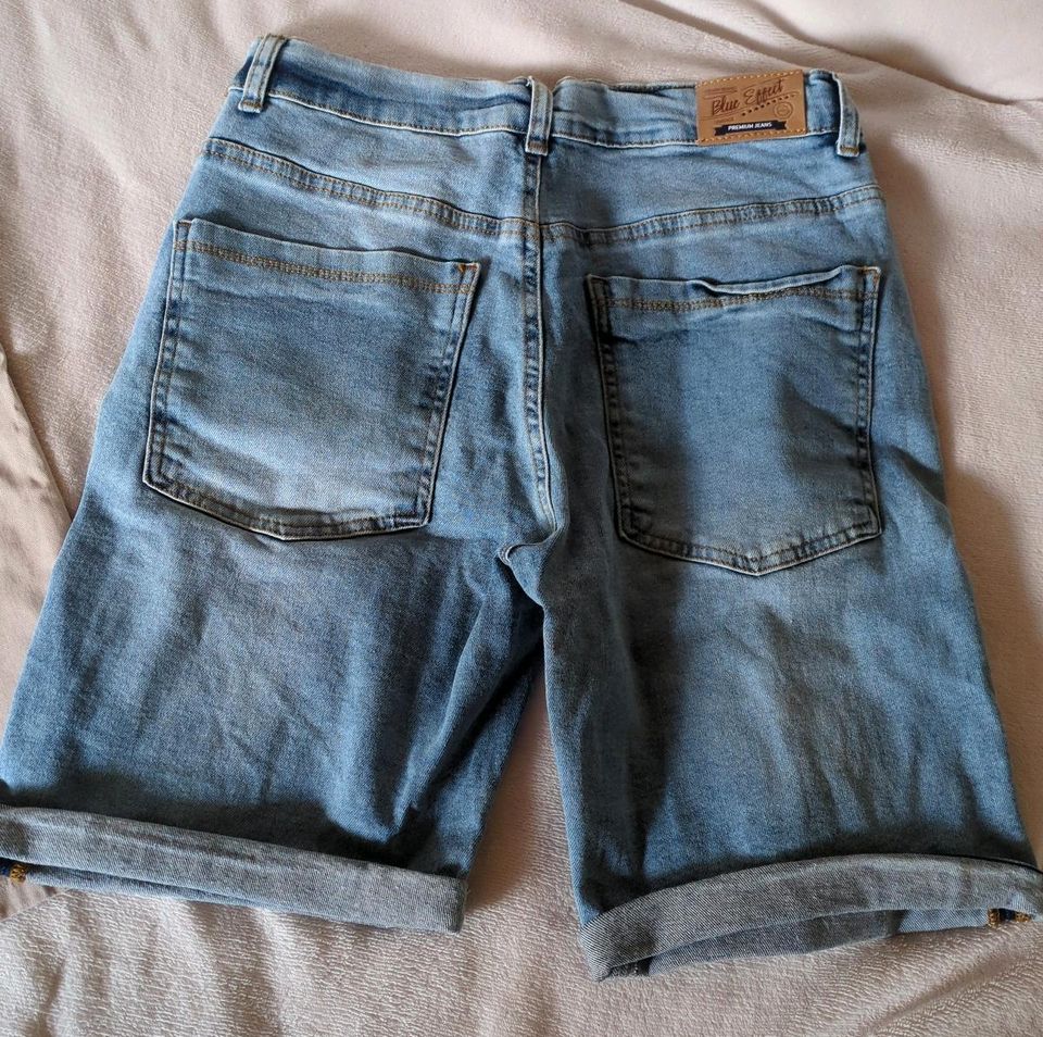 Shorts Jeans blue Effekt/ Zara Gr 164 in Dinkelsbuehl