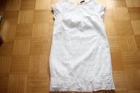 C&A Sommerkleid weiß Lochstickerei knielang Futter EU 40 A-Linie Baden-Württemberg - Heilbronn Vorschau