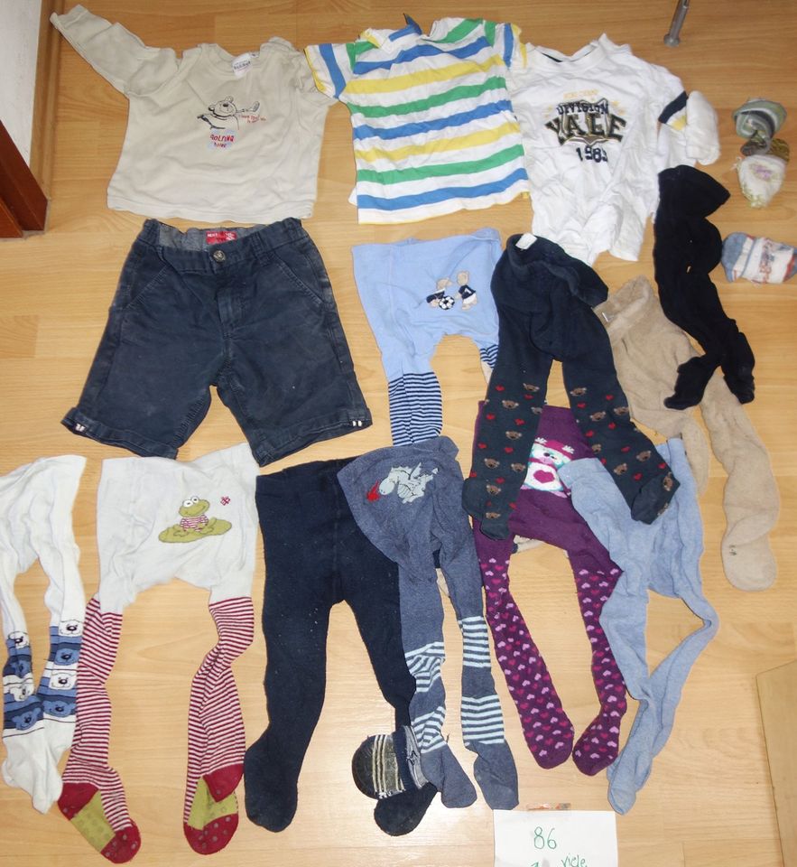 Kleiderpaket Kinder 86 - 16 Teile Hose T Shirt Strumpfhose in Friedberg