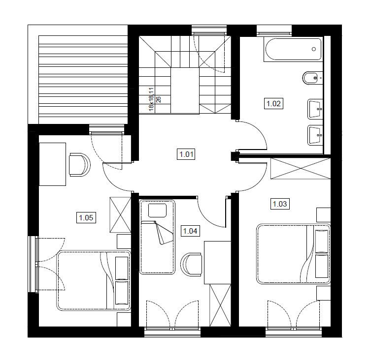 Modernes Modulhaus mit praktischer Raumaufteilung und stilvollem Design in Kellenhusen