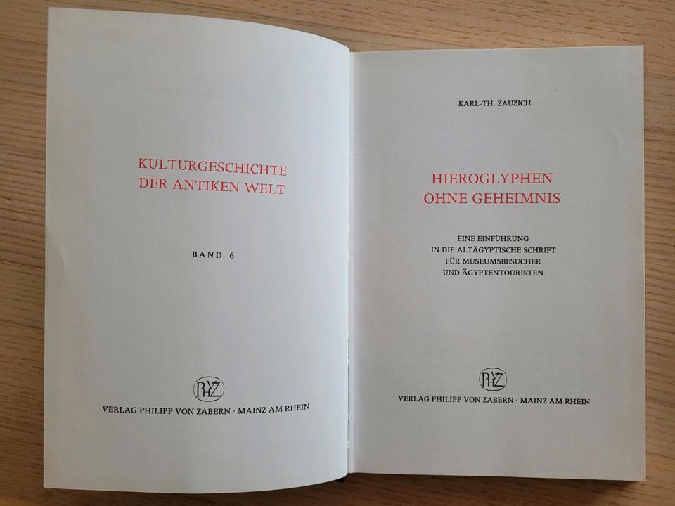 Hieroglyphen ohne Geheimnis. Gebunden, Hardcover in Stuttgart