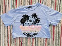 Hellblaues Tally Weijl Cropshirt Hessen - Hüttenberg Vorschau