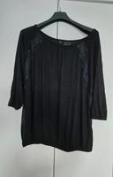 Schwarzes Shirt mit Spitzeneinsatz, Rainbow Bonprix Hessen - Schöneck Vorschau
