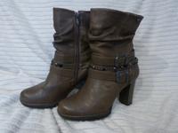 TOM TAILOR Stiefeletten taupe/braun Gr. 37 Nordrhein-Westfalen - Minden Vorschau