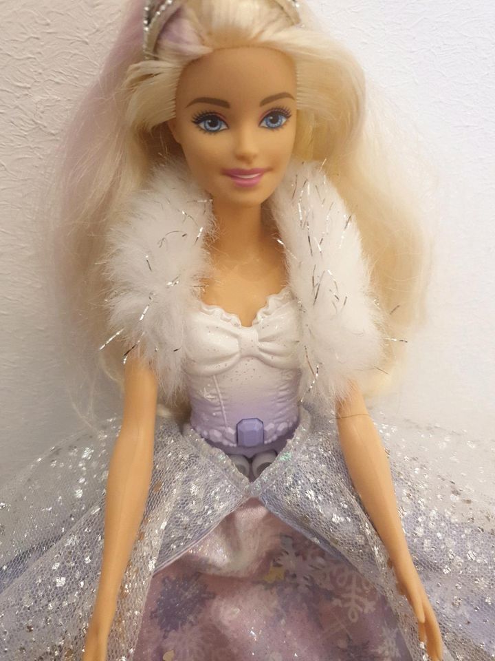 Schneebarbie Barbie in Klappholz