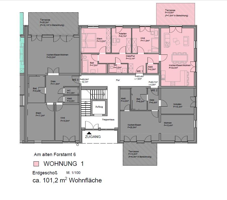 Erstbezug ** moderne 4-Zimmer Erdgeschosswohnung mit Seeblick ** in Bodenwöhr