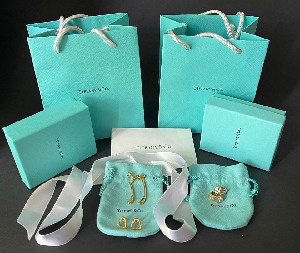 TIFFANY ♥️ Gold Ohrringe Creolen Ohrstecker 750 18K Goldschmuck in Berlin -  Schöneberg | eBay Kleinanzeigen ist jetzt Kleinanzeigen