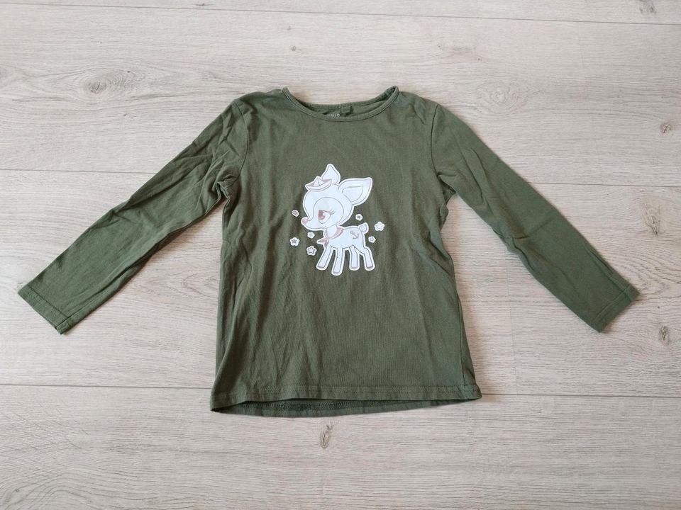 Langarmshirt Longsleeve Kiki&Koko Khaki Reh Gr 116 in Braunschweig