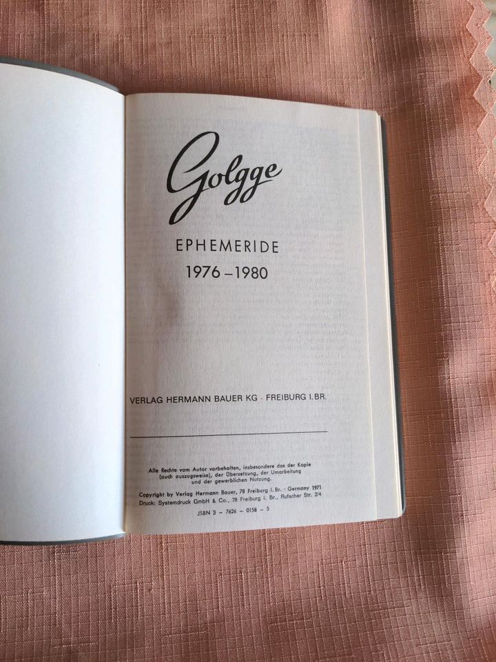 Golgge Ephemeride 1961-1965, 1966-1970, 1971-1975, 1976-1980 in Peißenberg