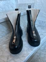 Leder Boots Stiefel Fell H&M lammfellimitat Chelsea schwarz Hessen - Usingen Vorschau