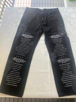 Jeans Hose Herren schwarz Lochmuster Print  weit Gr. 36 TOP München - Trudering-Riem Vorschau