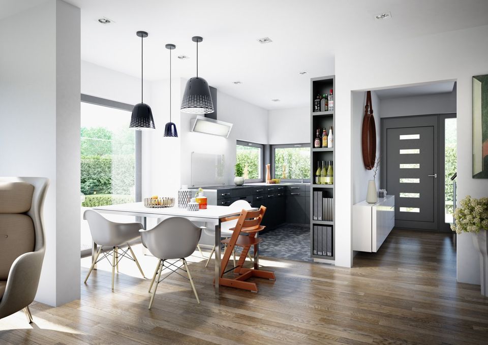 Modernes Smart Home mit EBK+Duschbad+Ankleide+QNG Förderung besonder Effiziente Bauweise in Höhenland
