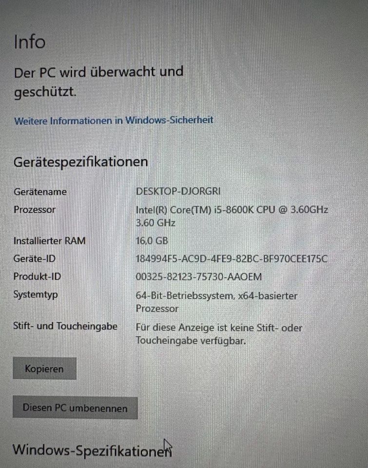 GAMING PC GTX 1660 Super i5 8600k 16GB RAM Weiß RGB 512GB SSD 1TB in Nürnberg (Mittelfr)