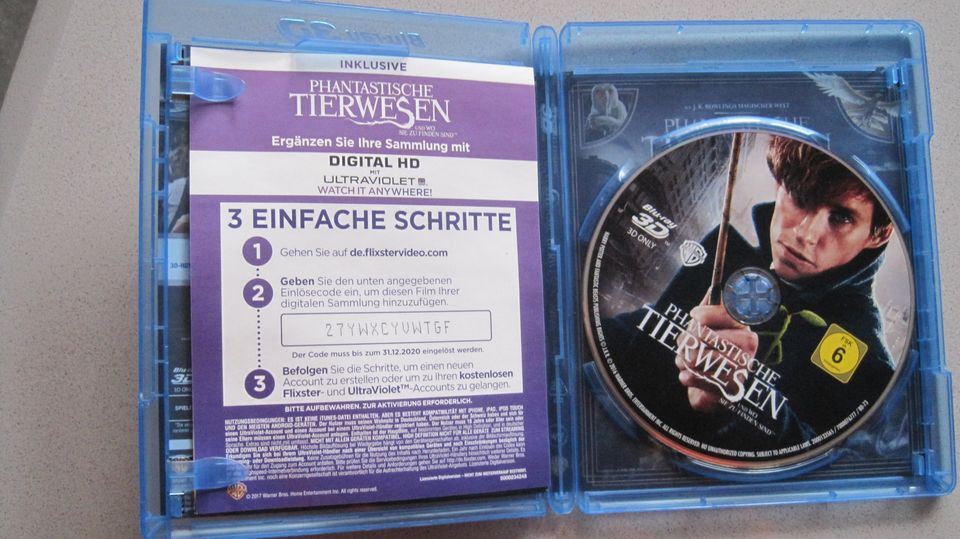 Phantastische Tierwesen und wo sie zu finden sind  Blue-Ray  3D in Inden