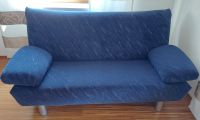 Sofa mit blauem Veloursbezug Bayern - Straubing Vorschau