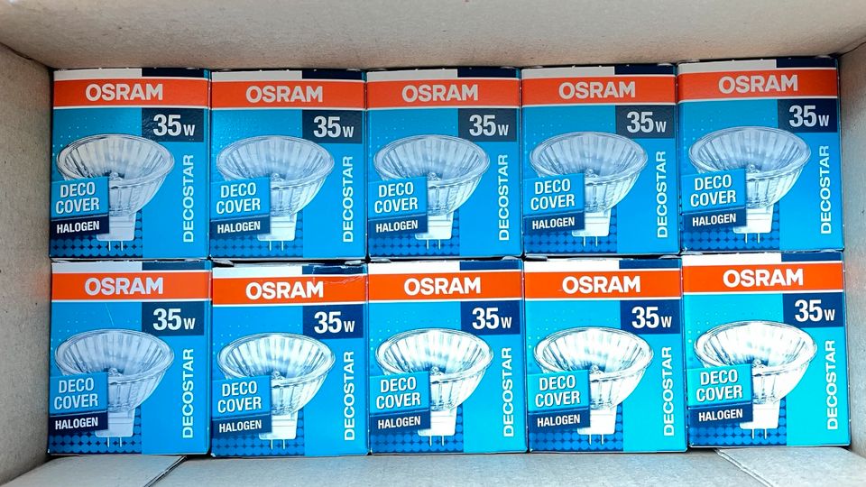 10x OSRAM Halogen Leuchten Decocover / Decostar 35w in Weißenburg in Bayern