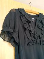 H&M Kleid mit Rüschen in Schwarz Größe S Sachsen-Anhalt - Stendal Vorschau