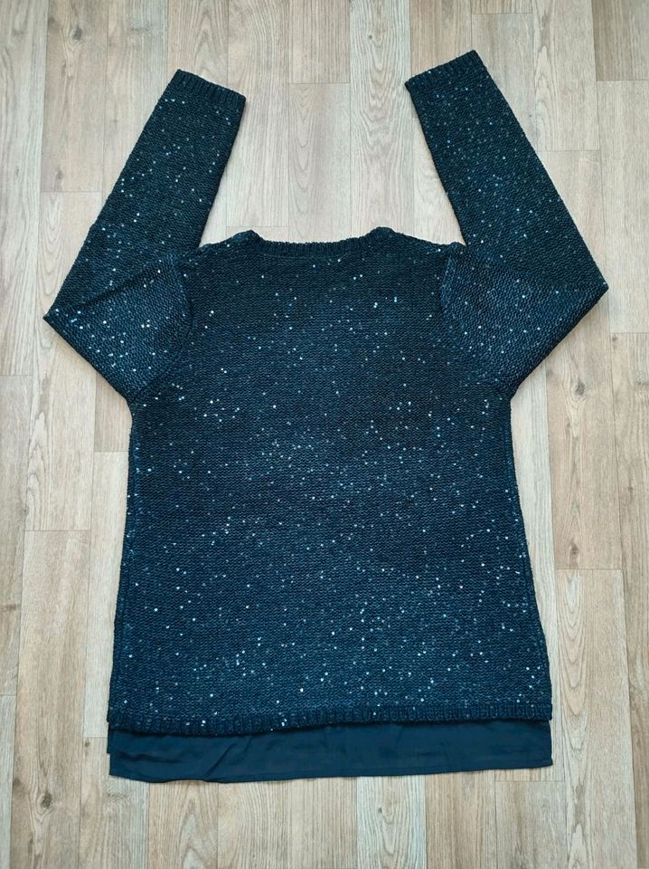 Esmara Damen-Pullover schwarz mit Pailletten, Größe M in Hannover