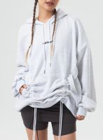 Oversized Kapuzen Hoodie grau meliert mit Kordeln neu Bayern - Regensburg Vorschau