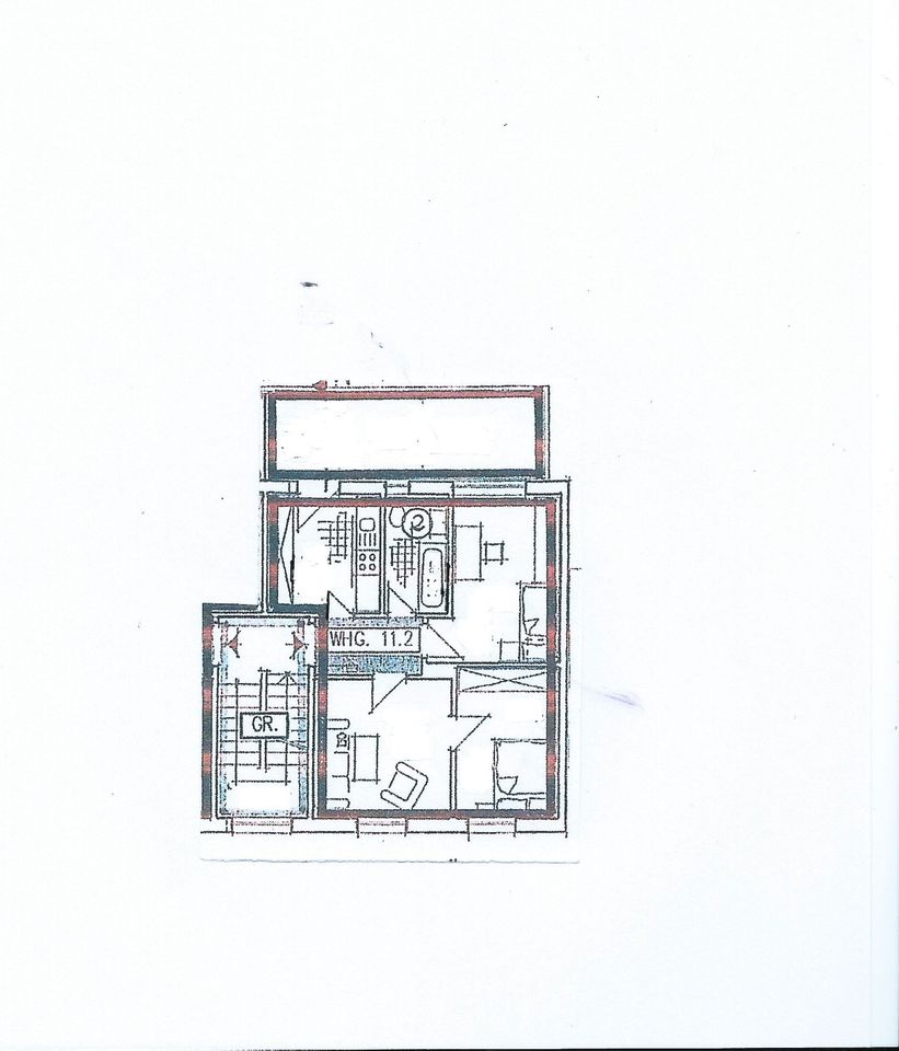 3-Zimmer ETW-Saniert-Hell-Balkon-Leer-Arnstadt-Nähe Krankenhaus in Arnstadt