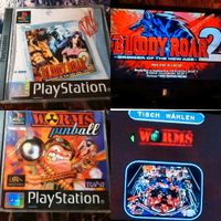 2 Sony PlayStation 1 PS1 Spiele Bloody Roar 2 /Worms Pinnball Thüringen - Erfurt Vorschau