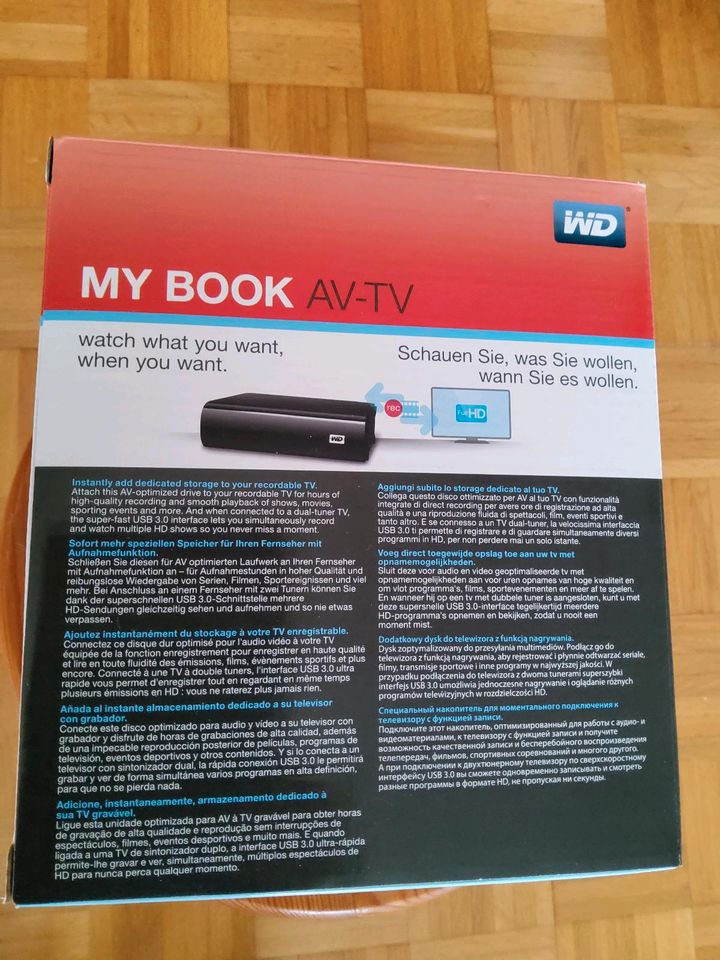 Western Digital My Book USB TV Aufnahmen Festplatte 1TB, gebrauch in Friedrichsdorf