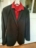 Konfirmation Blazer schwarz Hemd rot Gr. 170 weiß Gr. 176 Niedersachsen - Geestland Vorschau