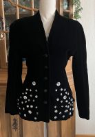 Vintage Jacke Marc Kehnen Samt Seide Blazer 80s 80er Nordrhein-Westfalen - Hilden Vorschau