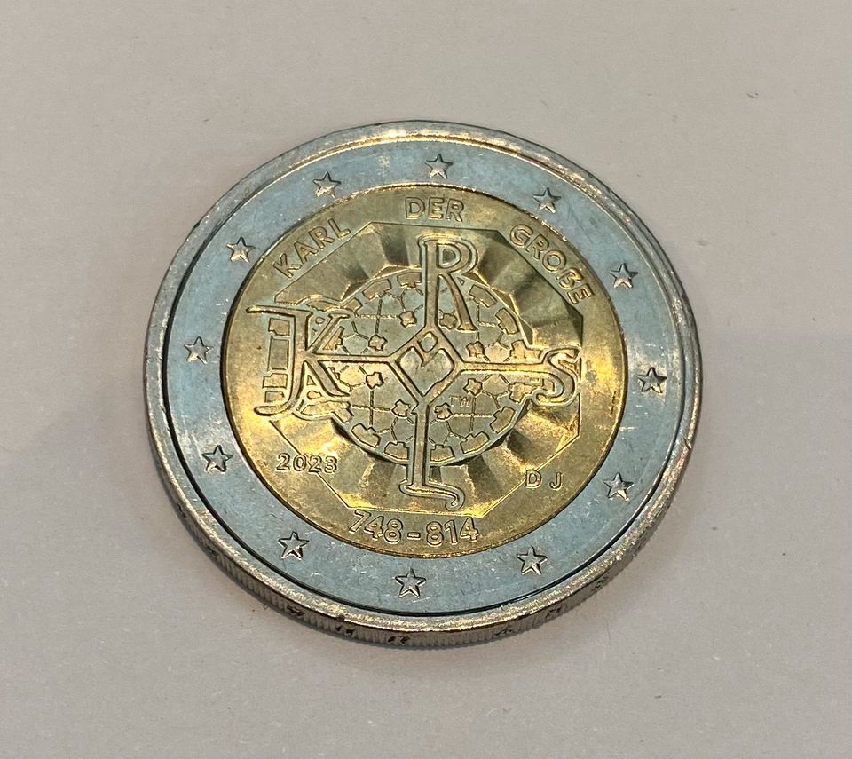 Karl der Große 2€ Münze in Waldheim