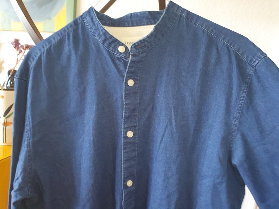 Selected Homme Jeanshemd blau Gr.S/M *top* in Eltville