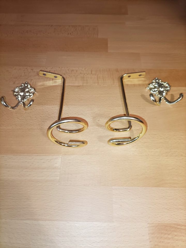 Drapierhaken Metall gold für Gardinen Deko in Nürnberg (Mittelfr