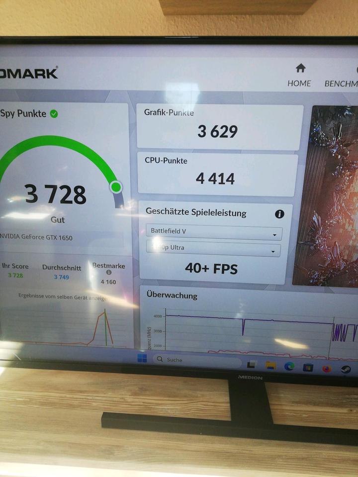 Entery Gaming PC, Ryzen 4100, GTX 1650, Win 11Pro, 500er SSD, 8GB in Neundorf 