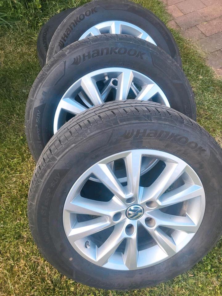 Sommerreifen 255/55 R 18 Alu Felgen Hankook 7mm / 7P VW Touareg in Dachwig