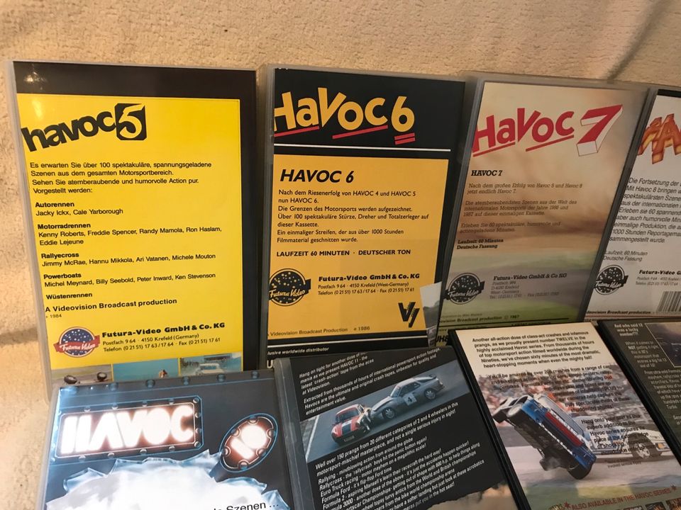 VHS Havoc Teil 5 bis 15 + Bike Havoc 1 Crash RAR in Stuhr