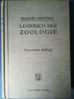 Lehrbuch der Zoologie (Hertwig) 1924 Schleswig-Holstein - Müssen Vorschau