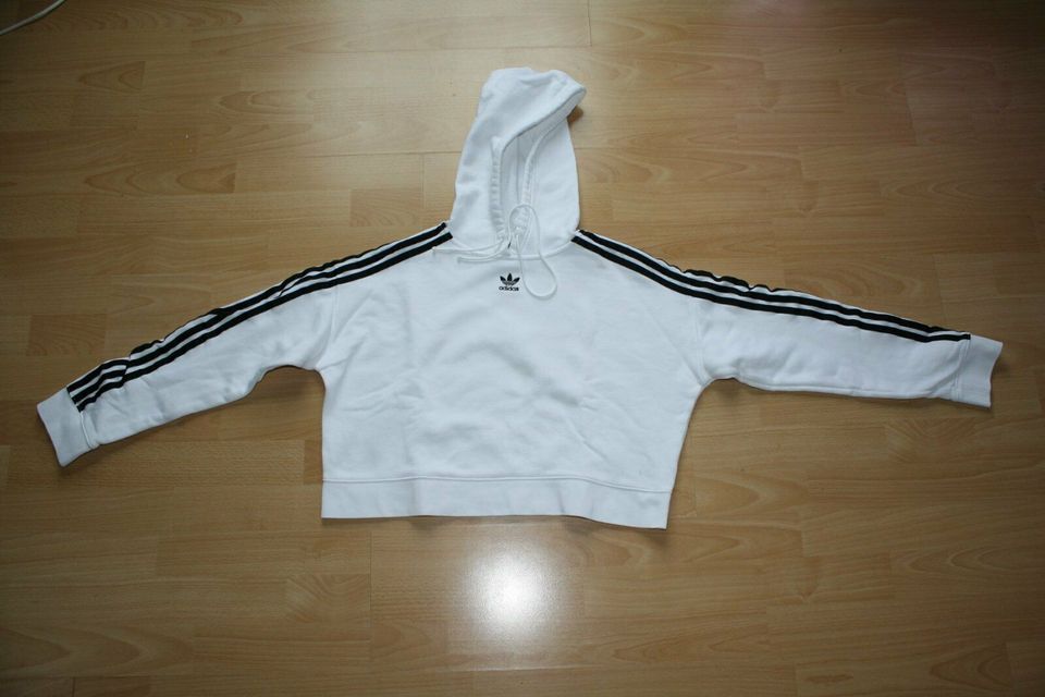 ADIDAS Kapuzenpulli, Pulli, Pullover, weiss Gr. 34 in Filderstadt