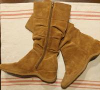 H.I.S Damen Stiefel Wildleder cognacbraun Hessen - Wanfried Vorschau