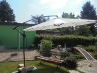 Sonnenschirm Schirm Ampelschirm groß komplett mit Ständer 3,40m Sachsen - Schildau Vorschau