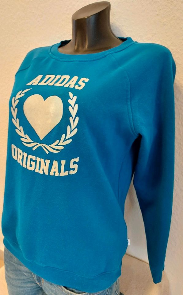 adidas ORIGINALS 40 YEARS TREFOIL Pullover Gr. 36 Damen ❤ in Weisendorf