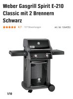 Weber Gasgrill Spirit E210 2 Brenner mit Abdeckung Nordrhein-Westfalen - Gladbeck Vorschau