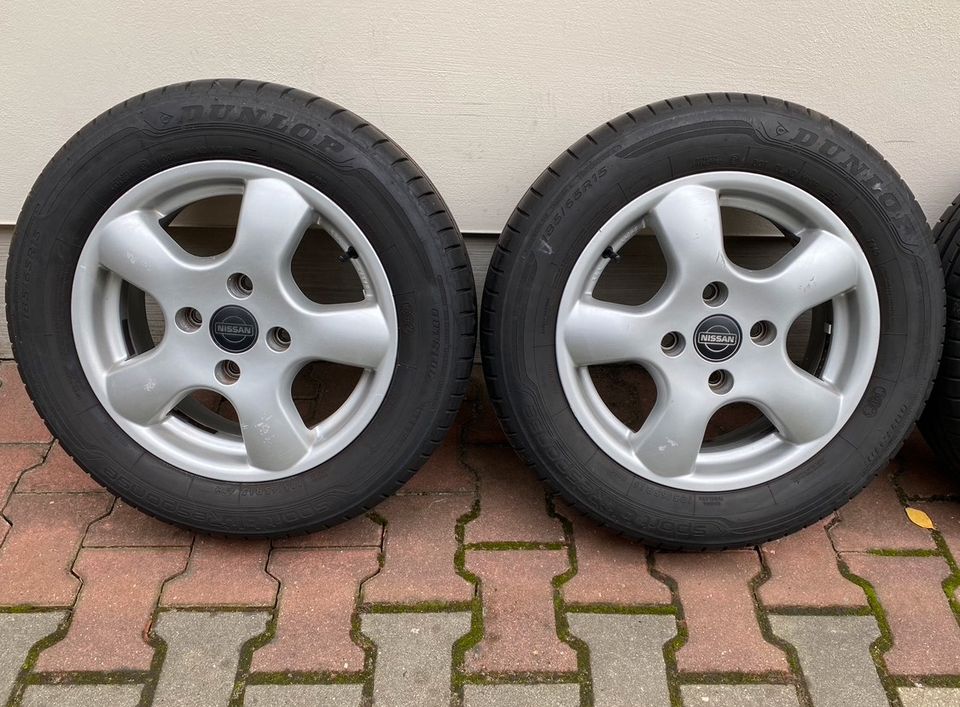 Dunlop Sommerreifen 185/65R15 mit 15Zoll Alufelge 6Jx15H2 ET45 in Jena