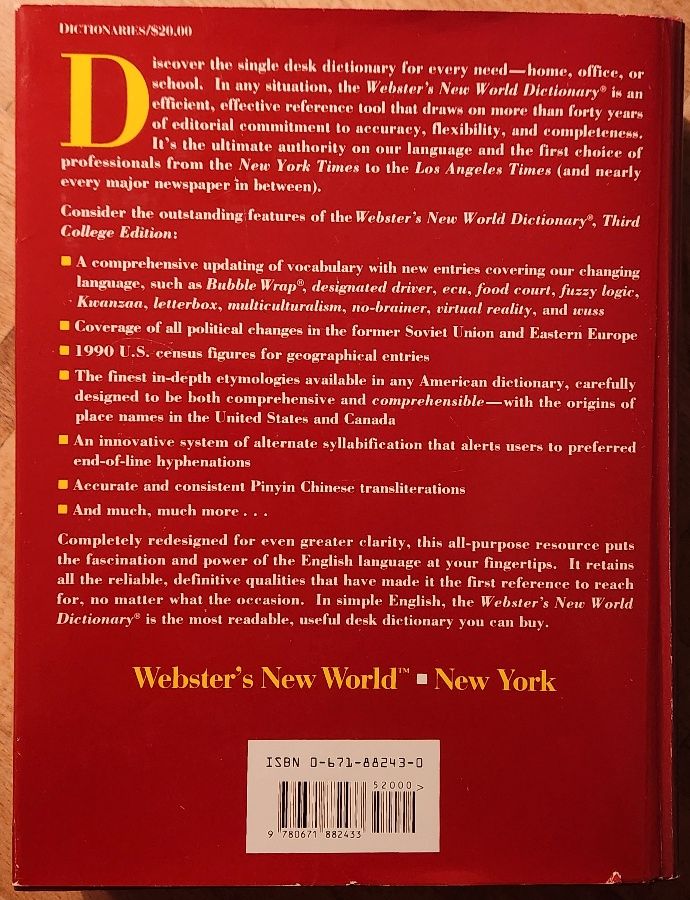 Webster's New World Dictionary of American English in Freiburg im Breisgau