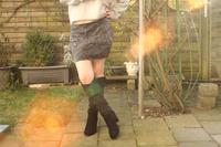 Jeansrock, Mini, Acidwashed, Stonewashed, Nieten, schwarz, Gr. S Nordrhein-Westfalen - Haan Vorschau
